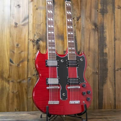 Epiphone G-1275 Custom Double-Neck Guitar - Cherry image 2
