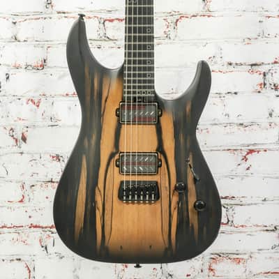 Schecter - 2025 C-1 Pale Moon Electric Guitar - Natural Satin with Black Burst and Diadem PUPs - w/ HSC - USED