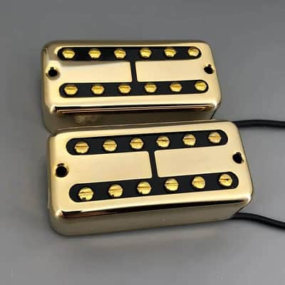 Gold Filtertron Guitar Neck and Bridge Humbucker Pickups Set image 1