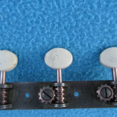 Vintage 1959 Kay Catalina K6868 TUNERS TUNING PEGS-BRASS Posts Pegs-3x3 Kay STYLE LEADER image 19