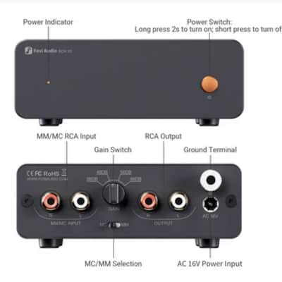 Fosi Audio Box X5 Phono PreAmp - Like New image 1