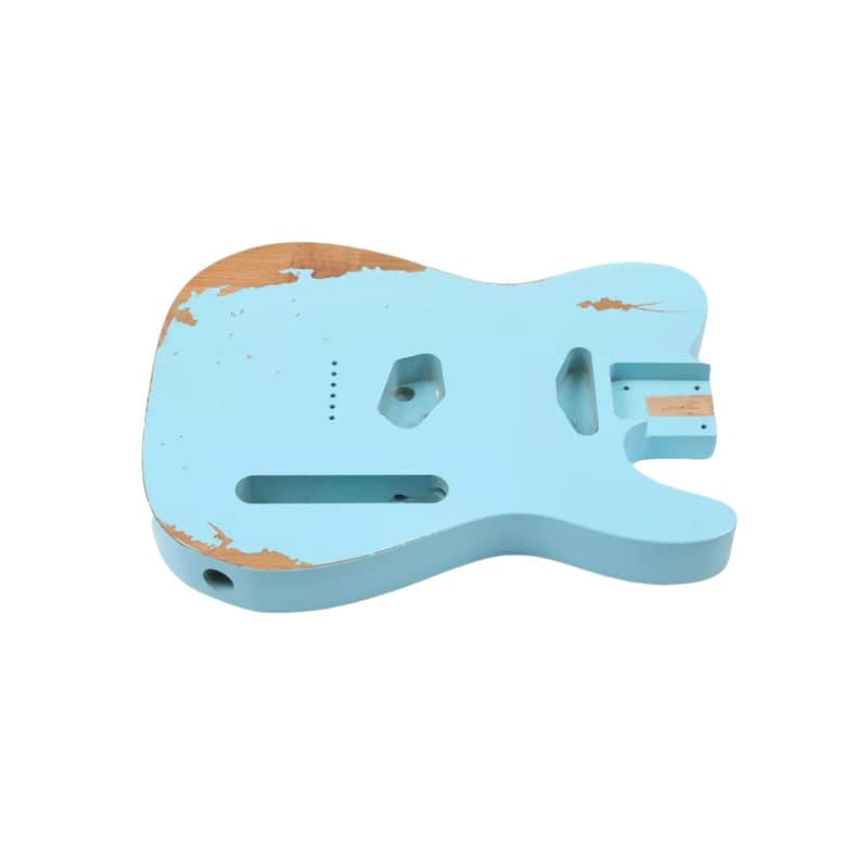 Finished Telecaster Body - Relic Sonic Blue image 1