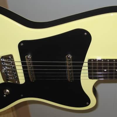 Danelectro '67 Dano Solidbody Electric Guitar 2022 - Yellow with Black Pickguard image 2