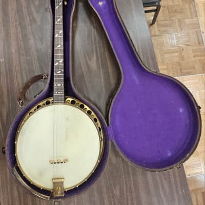 William L Lang Paramount 4 string Banjo image 3