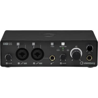 Steinberg IXO22 2 x 2 USB 2.0 Audio Interface with Two Mic Preamps - Black image 2