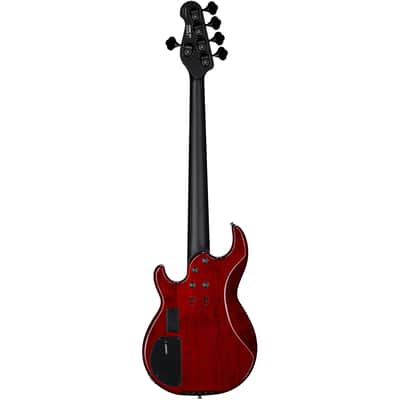Yamaha BB735A Electric Bass Guitar, 5-String (with Gig Bag) Fired Red image 4