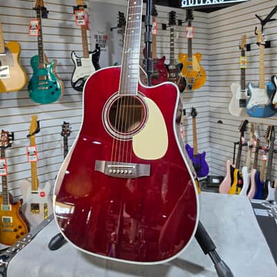 Takamine JJ325SRC John Jorgenson 6-String Acoustic-Electric - Gloss Red w/Gig Bag & PLEK*D #851 image 5