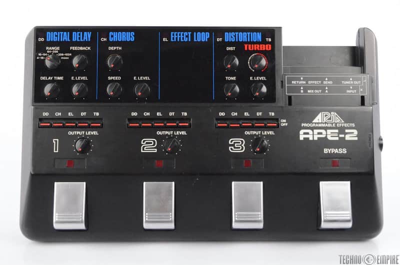 Aria APE-2 Programmable Multi-Effects Guitar Pedal APE2 #30338 Aria APE-2 Programmable Multi-Effects Guitar Pedal APE2 #30338