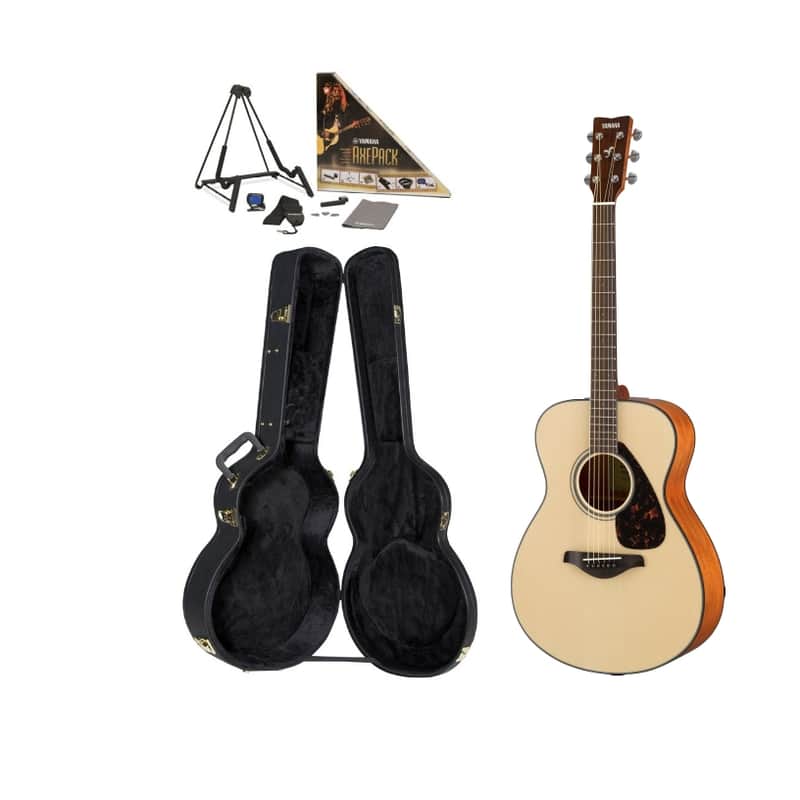 Yamaha FS800 Acoustic Guitar pack. Case and accessories included image 1