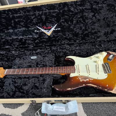 Fender 63 Stratocaster 2024 - Sunburst Sparkle Super Heavy Relic image 3