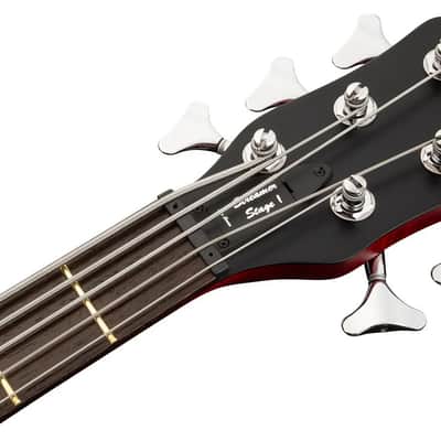 Warwick Pro Series Streamer Stage I-5 String-Burgundy Red Transparent Satin image 6