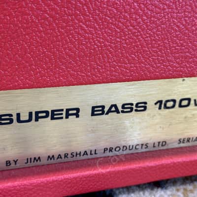 1971 Marshall - 1992 Super Bass JMP 100 - Red Retolex - ID 6010 image 15