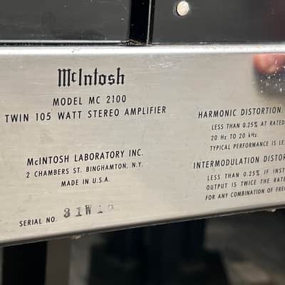 McIntosh MC2100 Vintage Hi-Fi Amplifier 1969 image 8