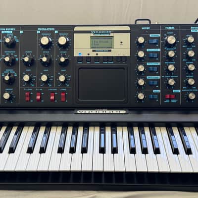 Moog MiniMoog Voyager Electric Blue Edition 44-Key Monophonic Synthesizer 2006 - 2015 - Black Cabinet image 1