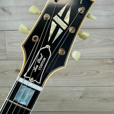 Gibson Custom 1957 Les Paul Custom Reissue VOS Electric Guitar - Ebony 2 Pickup image 10
