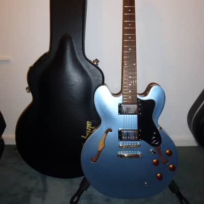 Epiphone ES-335 Dot 2011 Pelham Blue (Ltd Ed) with fitted case image 1