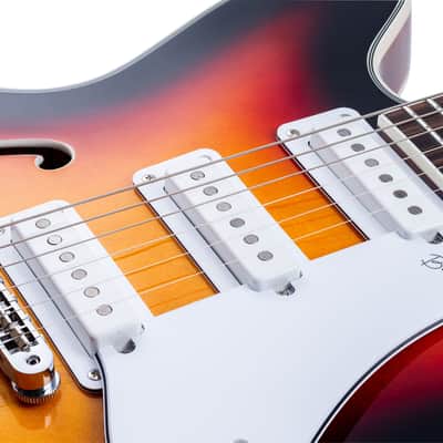 Vox Bobcat S66 2010s - sunburst mit Koffer image 3