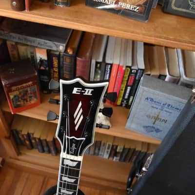 ESP E-II Eclipse QM See Thru black cherry sunburst, OHSC, Quilted maple top & EMG's, Made in Japan image 19