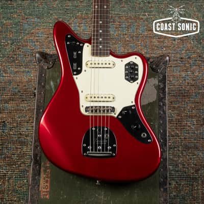1999 Fender '62 Reissue Jaguar JG66-85MH Old Candy Red w/ Matching Headstock CIJ image 5