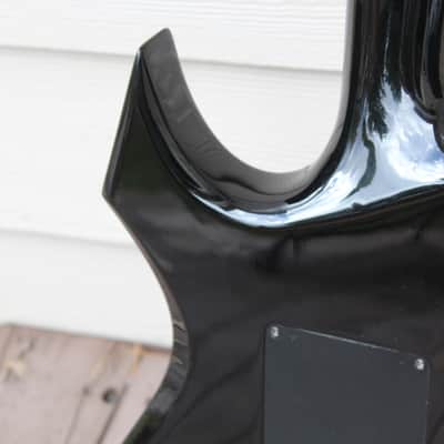 B.C. Rich Warlock N.J. Neck Thru Series Korea Guitar Translucent Black Quilt Top + Hard Case image 18