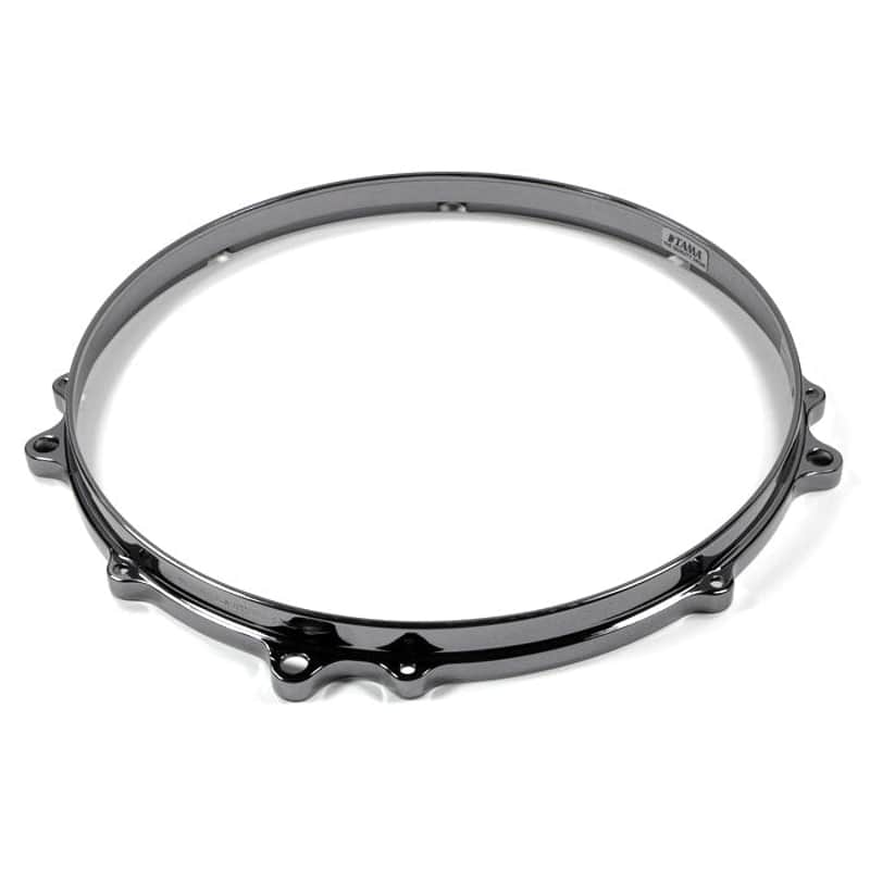 Tama MDH148FBN Die Cast Drum Hoop for Star-Cast Mount 14" 8-Lug Black Nickel image 1