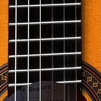 Jose Romero Estudio Flamenco Blanca Nylon String Guitar W/HSC Natural image 4