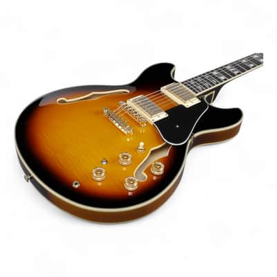 Ibanez JSM10 John Scofield Signature - Vintage Yellow Sunburst, Semi-Hollowbody Guitar with Hardshell Case image 3