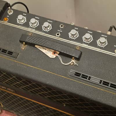 Vox V1083 Berkeley III Super Reverb 2-Channel 35-Watt 2x10" Piggyback Guitar Amp 1968 - 1971 - Black image 2