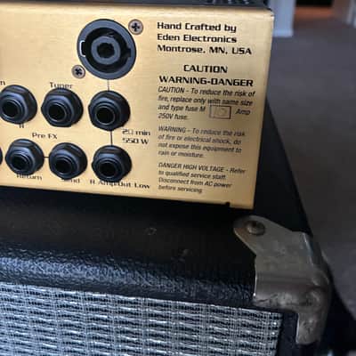 Eden Amplification WT800C World Tour Bass Amp (USA) 2007 - Gold/Black image 6