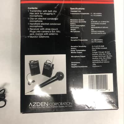 Azden WHS-Pro VHF Wireless Microphone System image 2