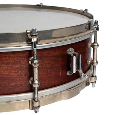 Vintage Ludwig & Ludwig Snare Drum Solid Single Ply Shell 4x14 1920s missing throwoff image 4