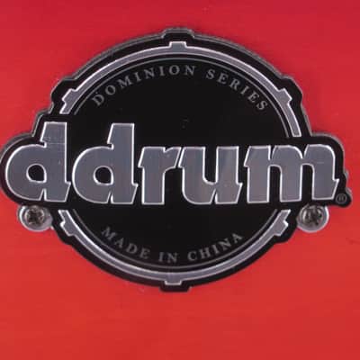 ddrum Dominion Birch 14" x 14" Floor Tom – Red Burst – Excellent image 2