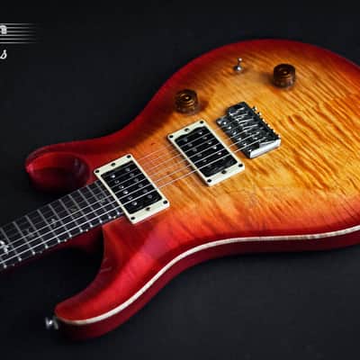 Vintage Early 1986 PRS Custom 24 Cherry Sunburst with Birds 1985 pots Collector Rare WOW top Signed image 3