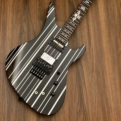 Schecter Synyster Gates Custom-S in Black with Silver Stripes image 2