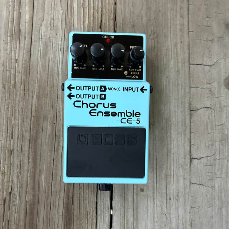 Boss CE-5(a) Chorus Ensemble (Dark Gray Label) 2001 - Present - Blue electric guitar pedal image 1