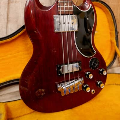 Gibson EB-3 1965 - Cherry Red image 6