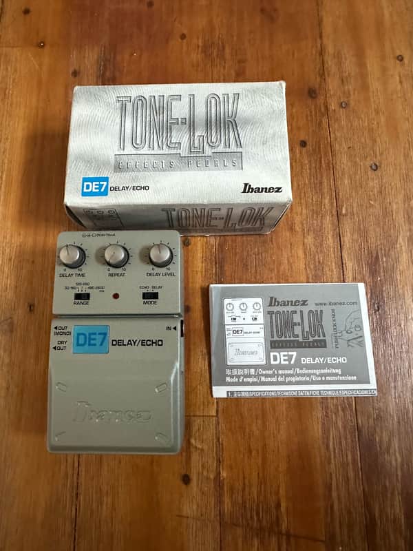 Ibanez DE7 Delay Echo Tone Lok 2000's - Grey NOS | Reverb