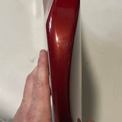 1995 MIM Fender Mexico Candy Apple Red Stratocaster Guitar Body 6 Post Tremolo image 12