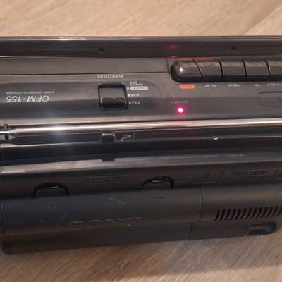 Vtg Sony CFM-155 AM/FM Radio Cassette-Corder Boombox Portable Tested & Working image 3