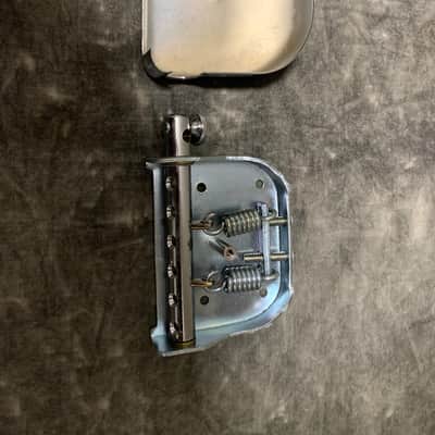 Japanese Tremolo tailpiece  Chrome NOS Teisco Zenon Kingston Kawai Guyatone image 9