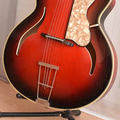 Hopf / Gustav Glassl – 1950s German Vintage Archtop Jazz Guitars / Gitarre image 2