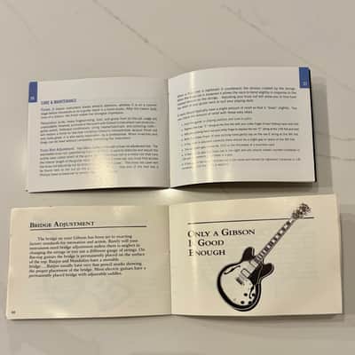 Gibson Owners Manuals 1989 and 2012 image 3
