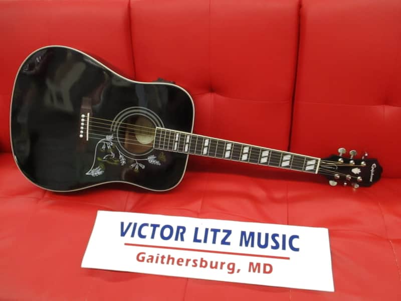 Epiphone Hummingbird Pro EB black image 1