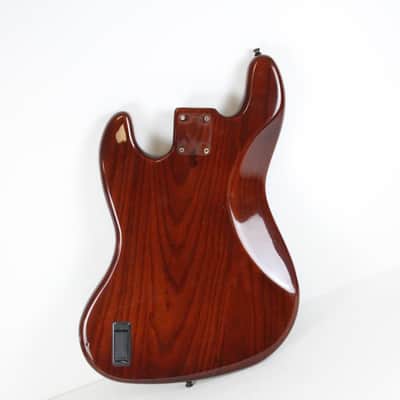 1978 Fender Jazz Bass BODY Burgundy Red Walnut ASH 3-Bolt to 4-Bolt 1970's Vintage image 2