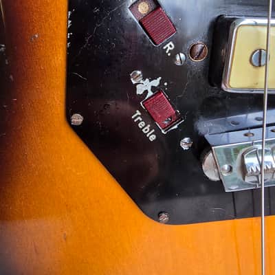 Hüttl - Beat Star German Vintage E-Guitar 1965 (similar to Höfner) image 9