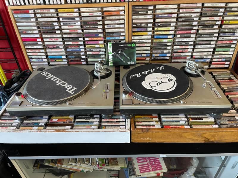 Pair of Technics SL1200MK2 Turntables TESTED WORKING w/New Ortofon Cartridges
