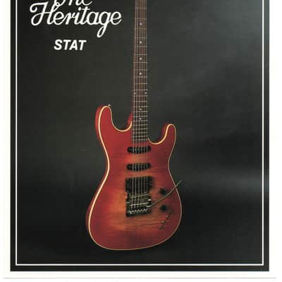 Heritage Guitars-STAT, promotional print/cut sheet, 1988 image 1
