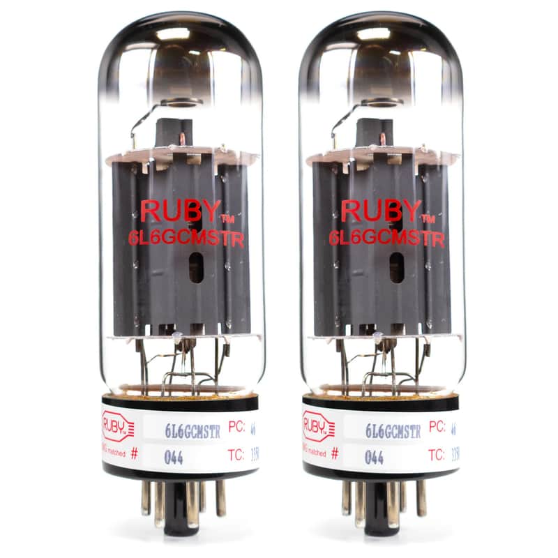 Ruby 6L6-GCMSTR Power Vacuum Tubes (Matched Pair) image 1
