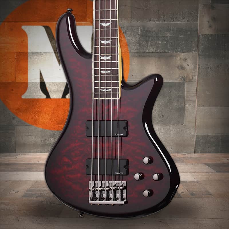 Schecter Stiletto Extreme 5 Black Cherry | Reverb