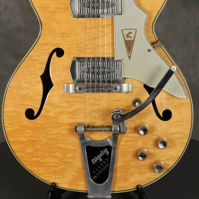 Kay Jazz II w/Barney Kessel Kleenex pickups 1960s Blonde image 1